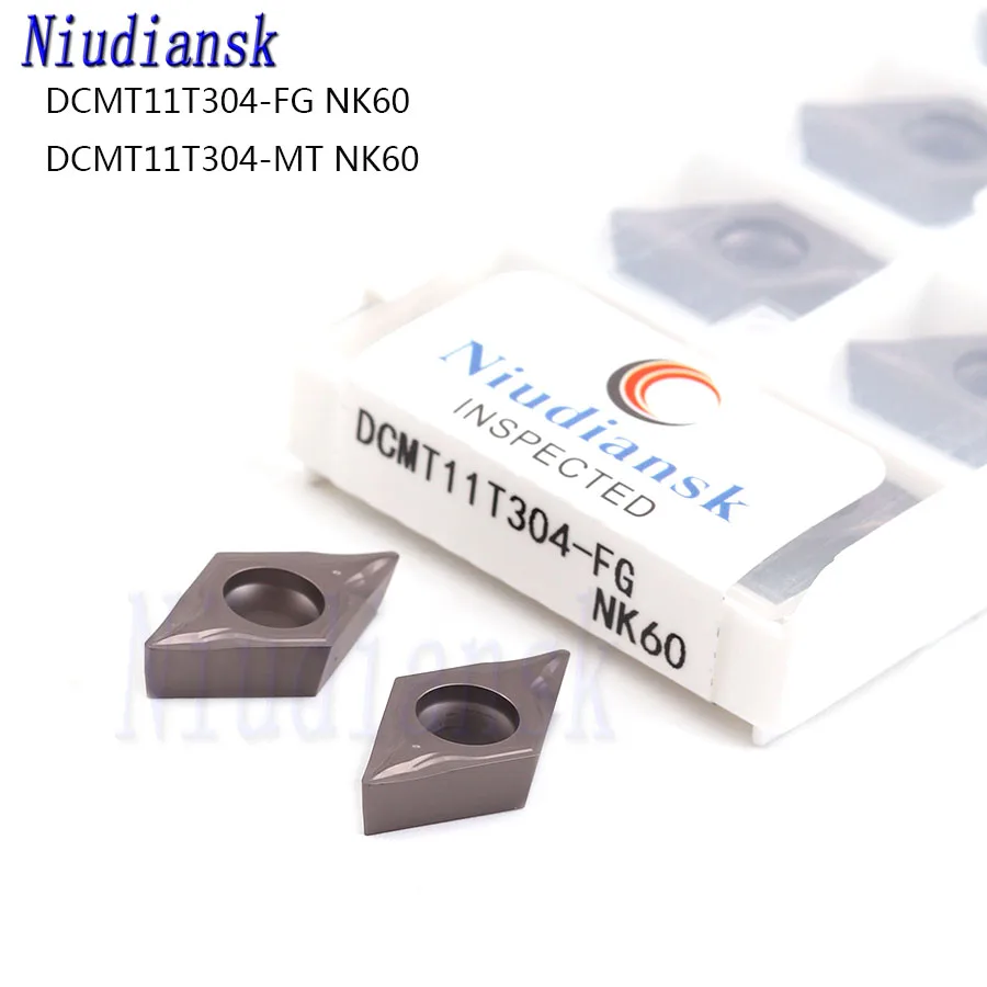 

DCMT11T304 FG NK60 DCMT11T304 MT NK60 CNC Lathe Tools Turning Inserts Cermet Material Carbide Inserts Suitable For Steel Cutting