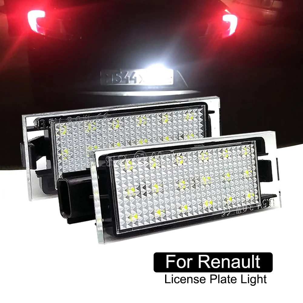 Номерной знак свет автомобильный номер лампа светодиодный для Renault Clio III II Twingo II Megane II Laguna III Velsatis Master 2 шт. Canbus