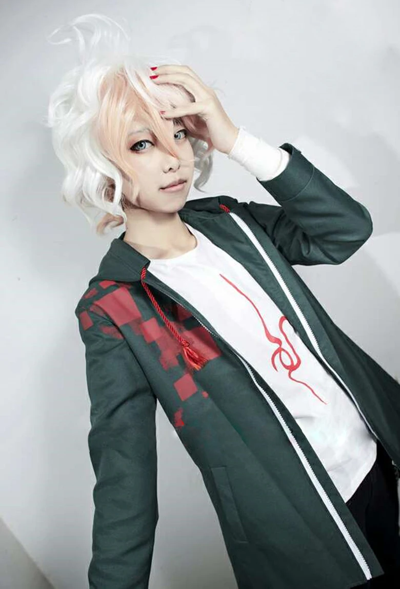 Super Dangan Ronpa 2 Nagito Komaeda Cosplay Costume Danganronpa Jacket Outfit | Costumes