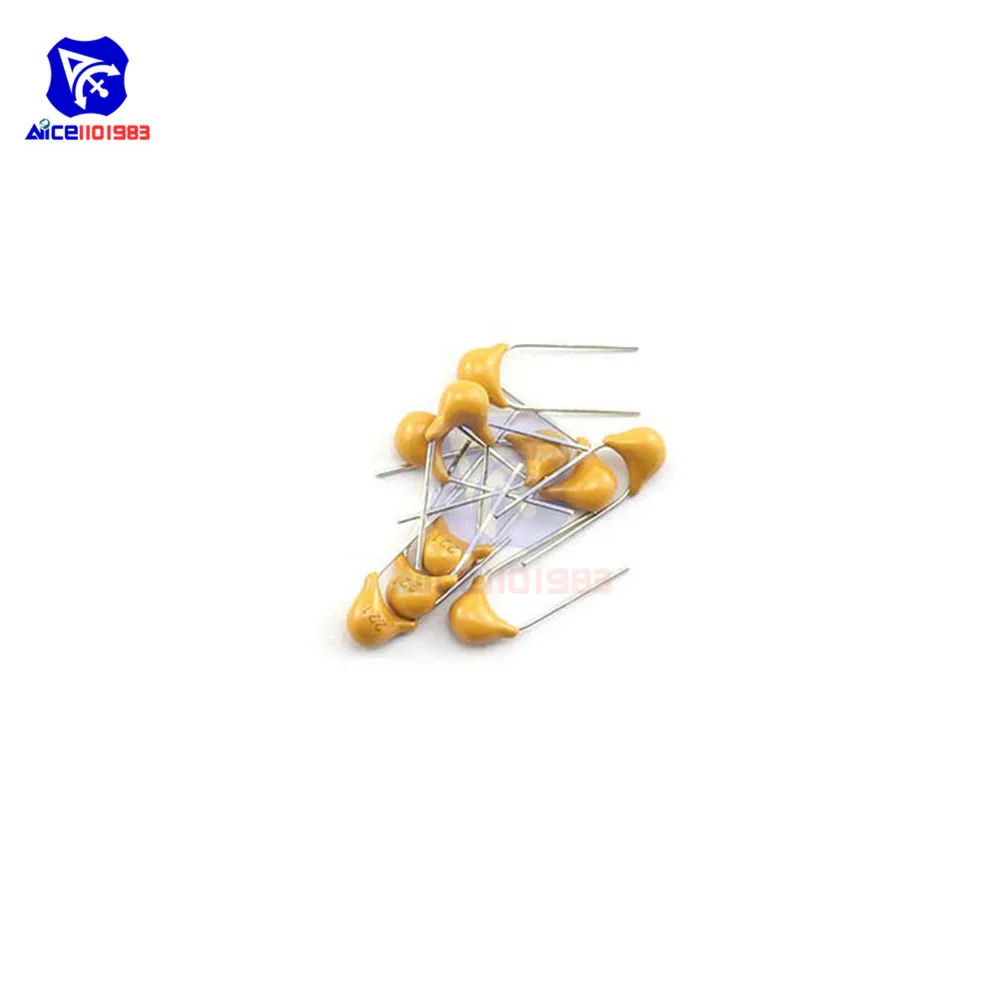 Diymore 50 шт. 221 DIP 220pF 0.22nF 50 в Керамические дисковые конденсаторы