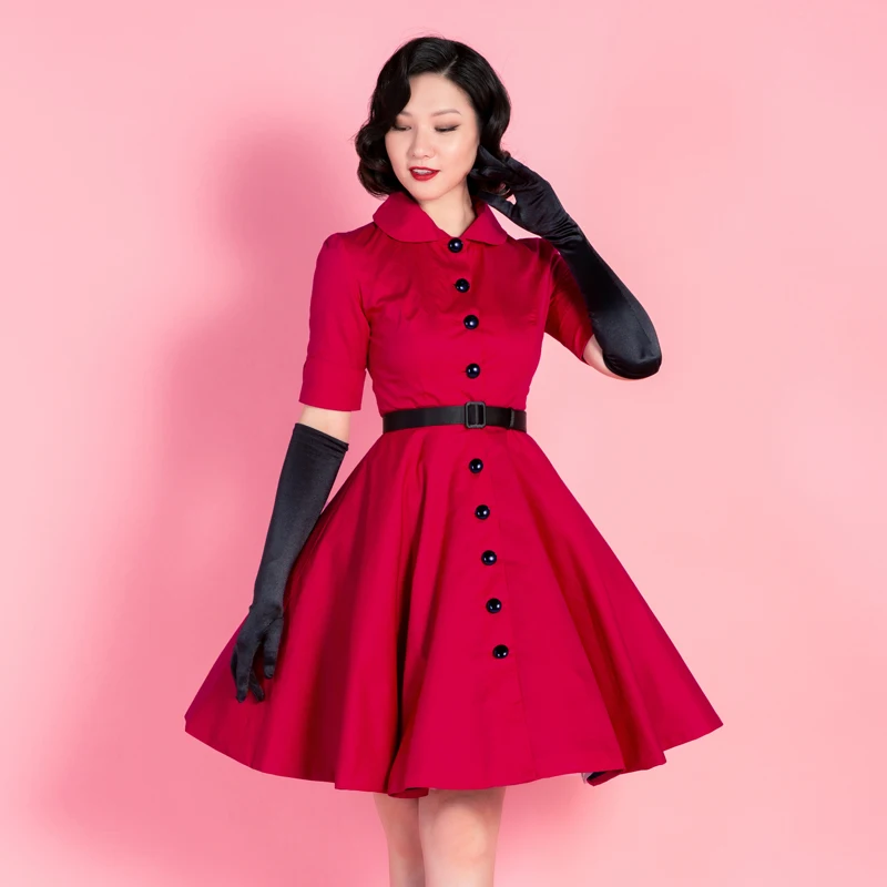 Платье пачка с воротником Питер Пэн винтажное вечернее Ретро платье в стиле Одри