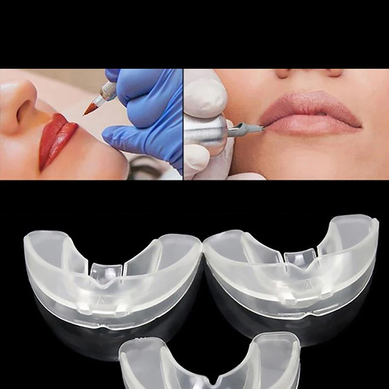 

1PC Microblading Tattoo Soft Silicone lip Braces Protect Teeth Permanent Makeup Lips Oral Care lip Dental Protection Cover