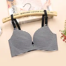 Sutiã sem costura para mulher confortável macio sexy lingerie c cup bralettes florais íntimos pequenos seios femininos push up sutiãs (1)