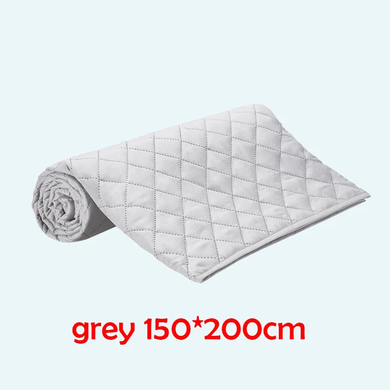 Grey 150x200cm Xiaomi Youpin 8H двойной Антибактериальный Матрас протектор машинная стирка мягкая Нескользящая комфортная кровать матрас против клещей - Цвет: Grey 150x200cm