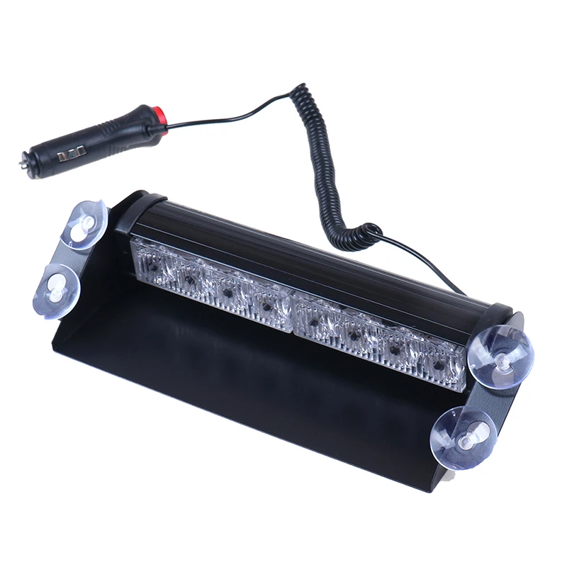 

8 LED 8W 12V Blue Emergency Police Car Truck Dashboard Warning Flash Strobe Light