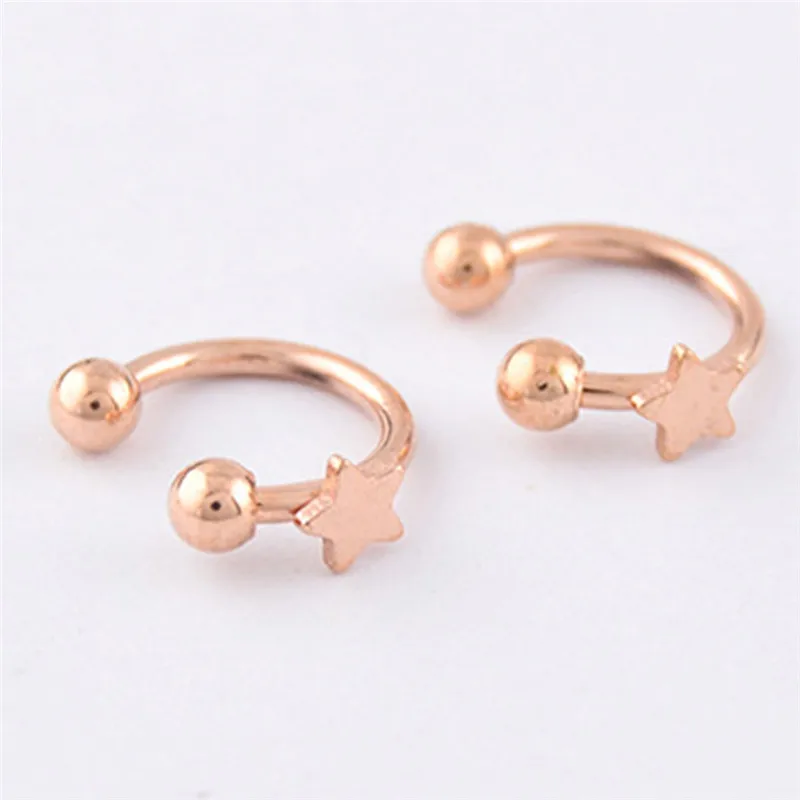 Imixlot новейший Креативный дизайн пентаграммы кольцо для губ из нержавеющей стали