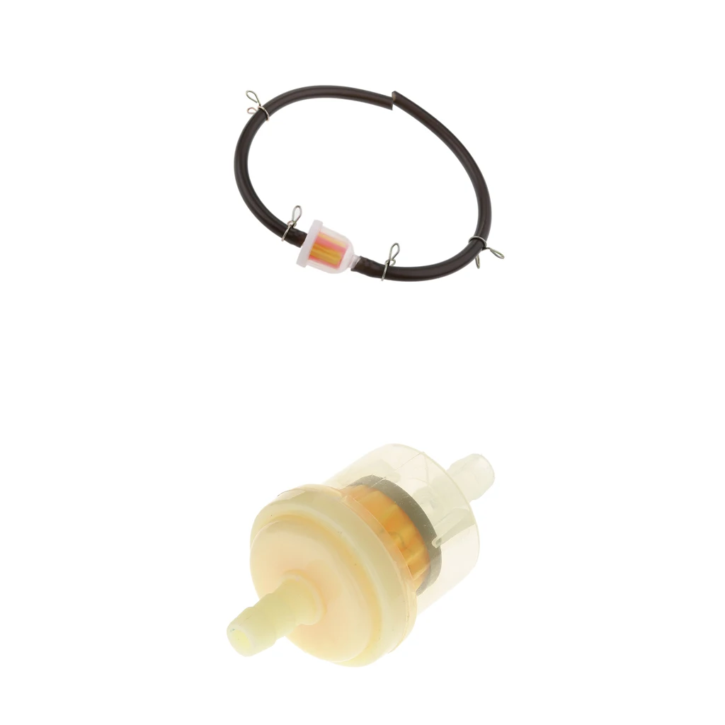 2x Gas Fuel Filter with Hose Line 47/49cc Motorcycle Quad Atv Mini Moped New | Автомобили и мотоциклы
