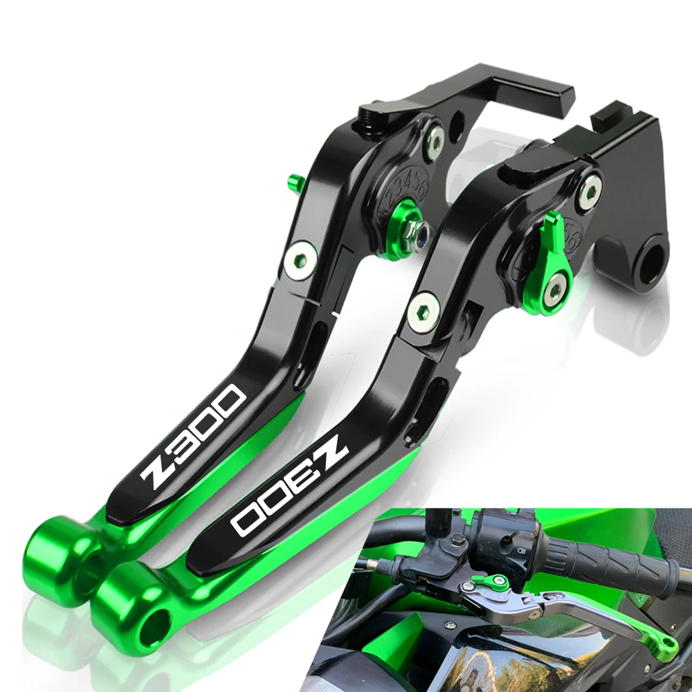 Складные рычаги тормозной муфты для мотоцикла KAWASAKI NINJA 300R Z300 2008 2019 2009 2010 2011 2012 2013