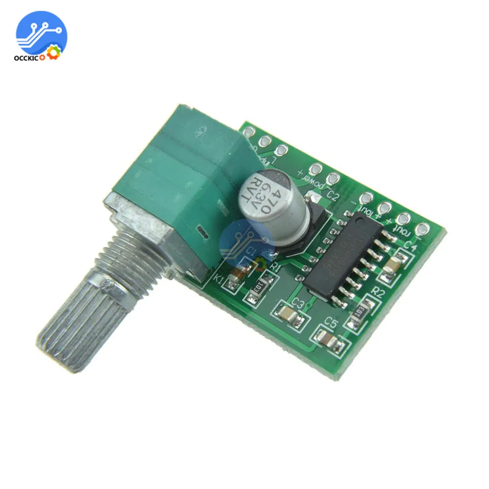 PAM8403 цифровой аудио усилитель двухканальный DC 5 В 3Wx2 с потенциометром