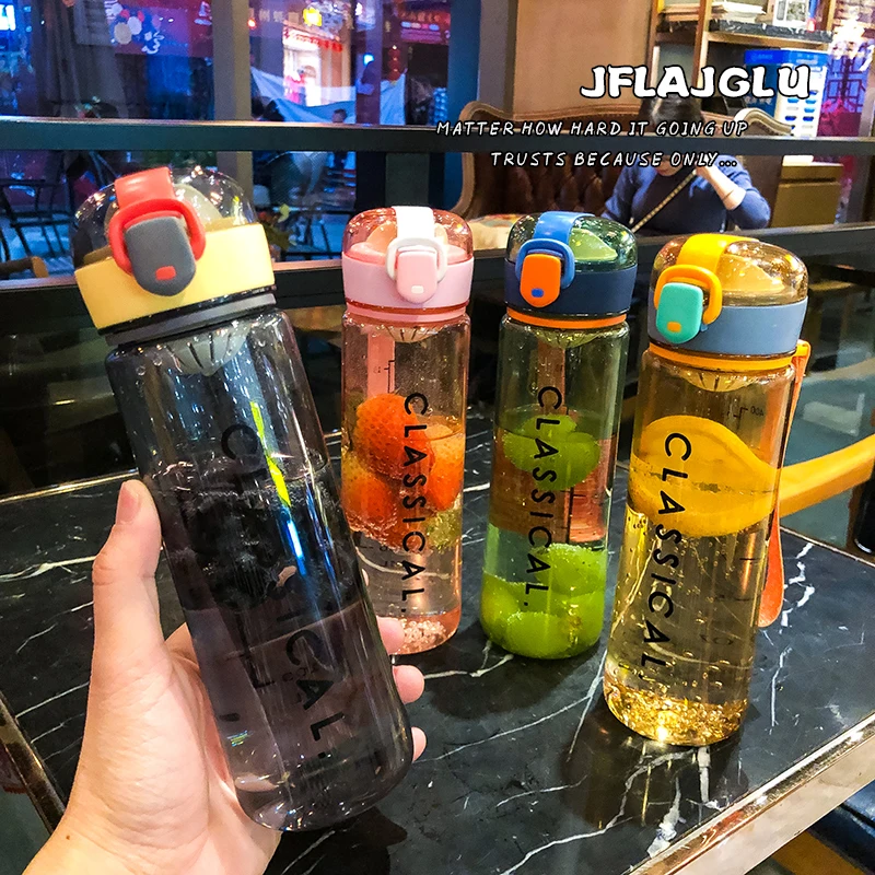 Стеклянная термобутылка для воды инфузер милая портативная стеклянная бутылка