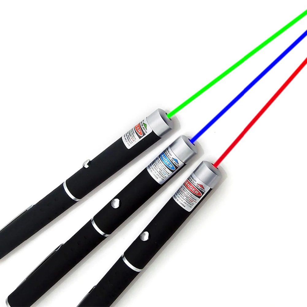 

3pcs Green Blue Red Laser Sight Pointer 5MW High Power Dot Laser Light Pen Powerful Laser Meter 405Nm 530Nm 650Nm Green TSLM1