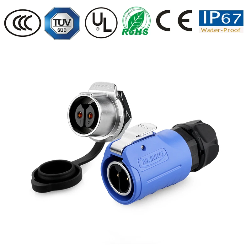 Новый разделительный сердечник M20 2 контактный водонепроницаемый кабель штекер