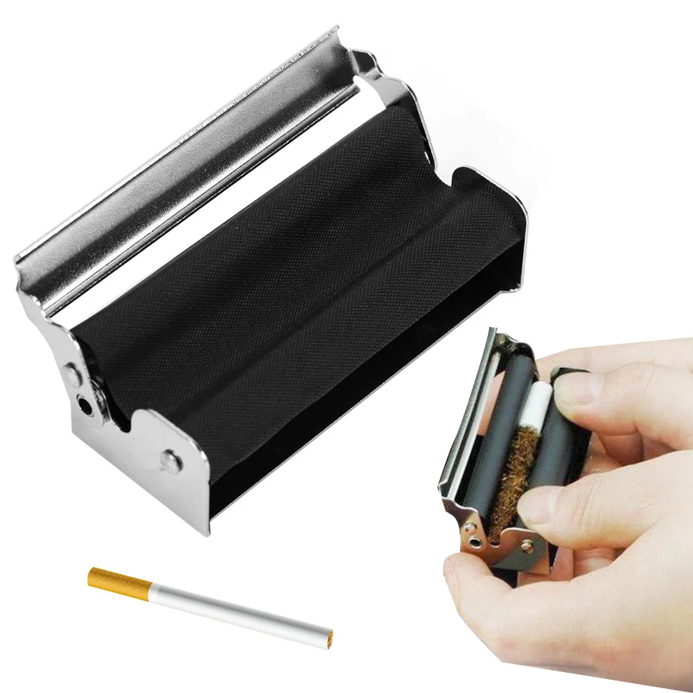 Rodillo para papel de liar cigarrillos, máquina para envolver cigarrillos de Metal de 70mm, accesorios para fumar