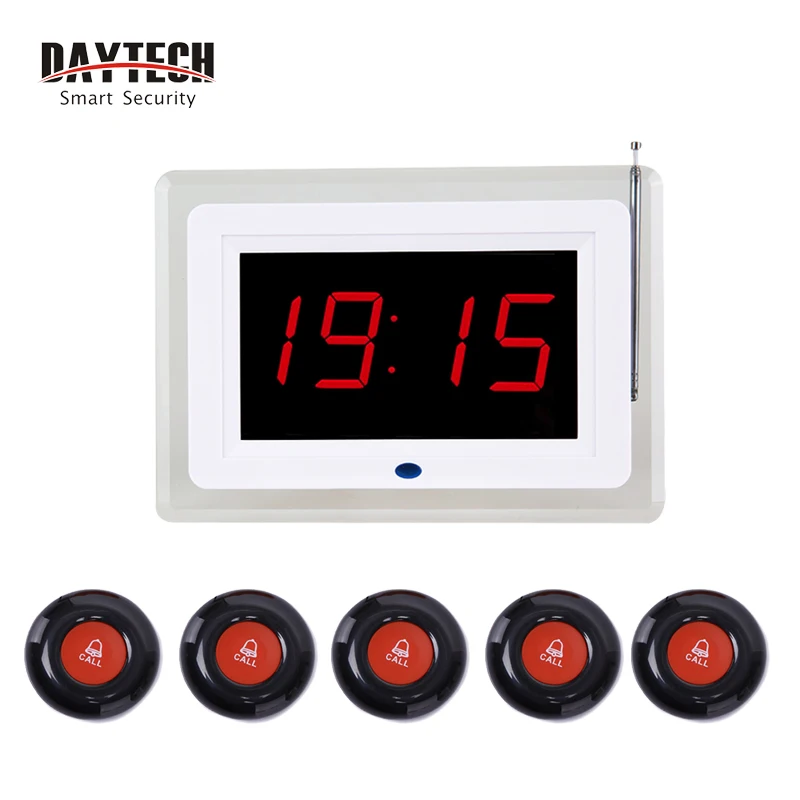 DAYTECH Coaster Pager ресторанная система вызова Pagering 433 МГц передатчики вызовов (P5