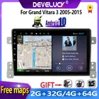 Автомагнитола на платформе Android 10,0 с видеоплеером, GPS-навигацией для Suzuki Grand Vitara 3 2005-2015, 2 Din, RDS, 4 Гб ОЗУ, 64 Гб ПЗУ, Раздельный экран