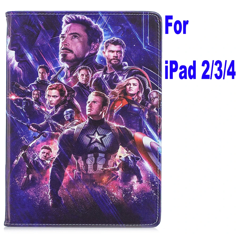 as photo Чехол для ipad 4 air 2 ipad 9,7 ipad mini 1/2/3/4/5 Pro Movie Marvel Мстители эндгейм Тор стенд coque capa Cover - Цвет: as photo