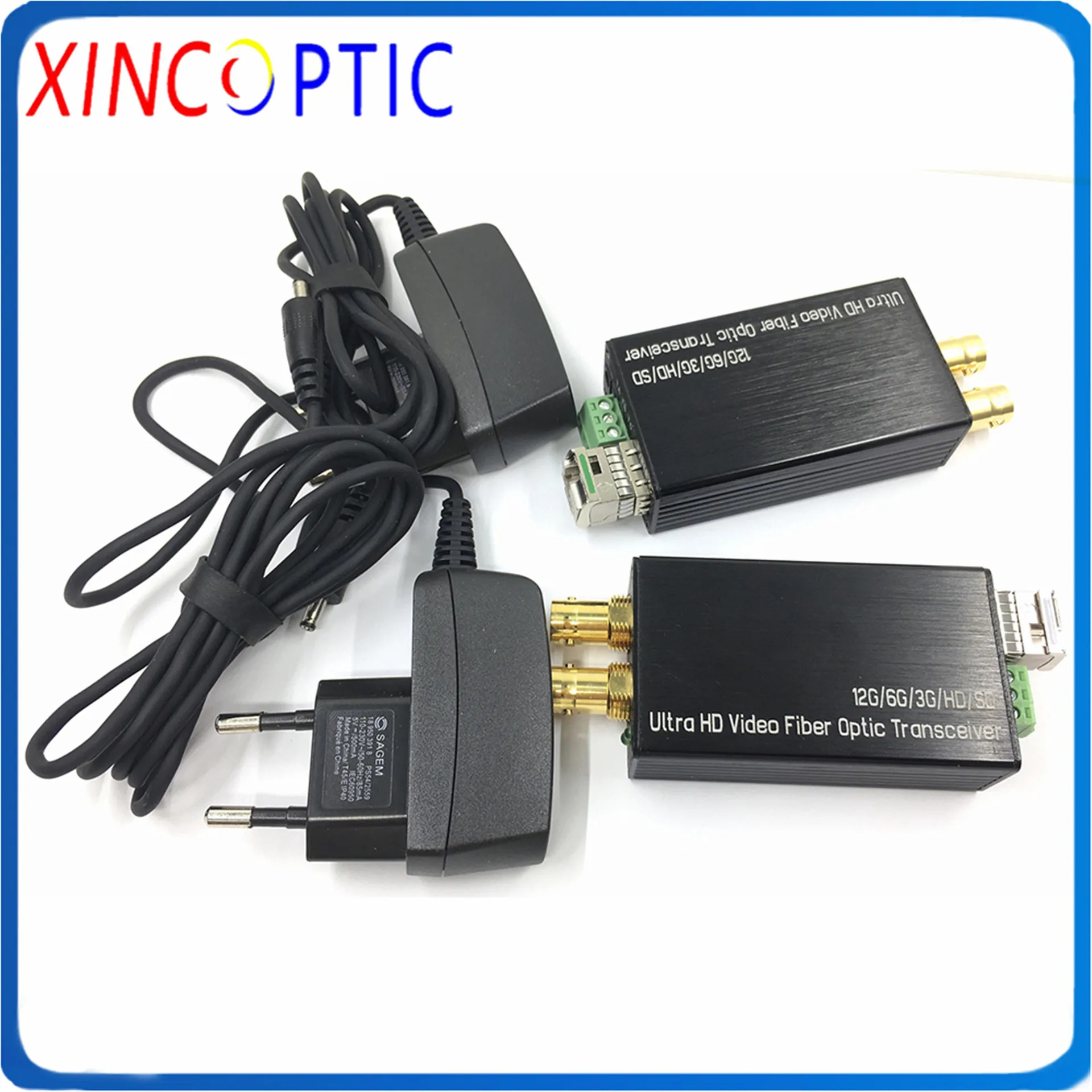 Мини-волоконно-оптический преобразователь 12G-SDI поддержка 4K * 2K @ 60hz Simplex LC 20KM |