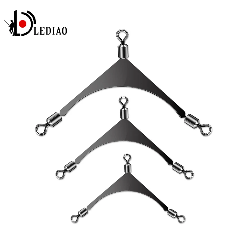 Рыболовные Вертлюги LEDIAO 10 шт./лот американские 3 сторонние коннекторы из