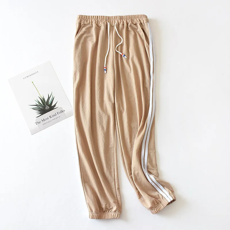 

Women's Sweet Solid Color Home Sleep Pants Soft and Comfortable Loose-Fit Pajama Pants Elastic Waist Viscose Lounge Bottoms