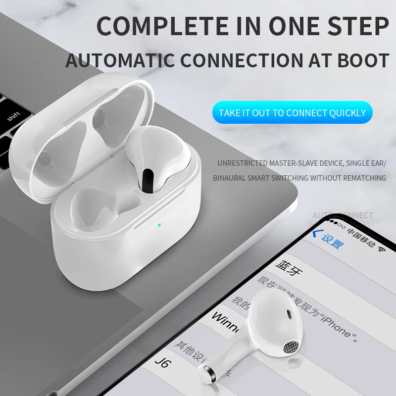 tws earbuds wireless bluetooth earphones headset touch voice control noise reduction stereo cordless headphones for apple xiaomi free global shipping