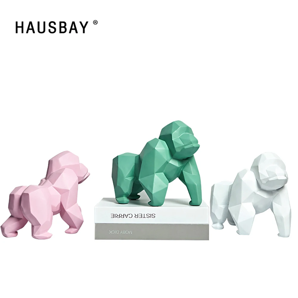 Полимерная скульптура Gorilla абстрактные фигурки животных статуя King Kong креативное
