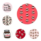 Шоколадная еда Tumblr Nutella значок для одежды рюкзак декоративный подарок