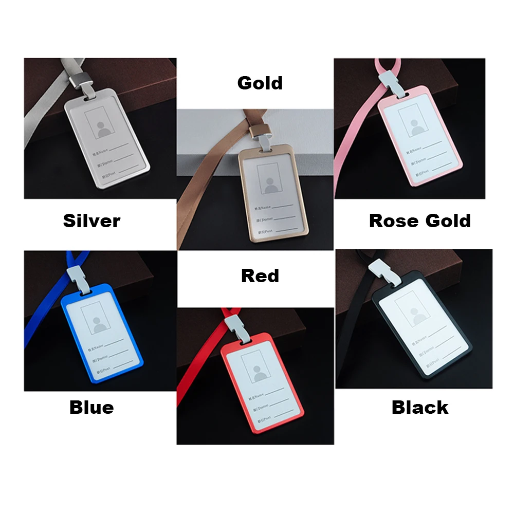 Держатель для карт вертикальный стильный алюминиевый сплав чехол удостоверения