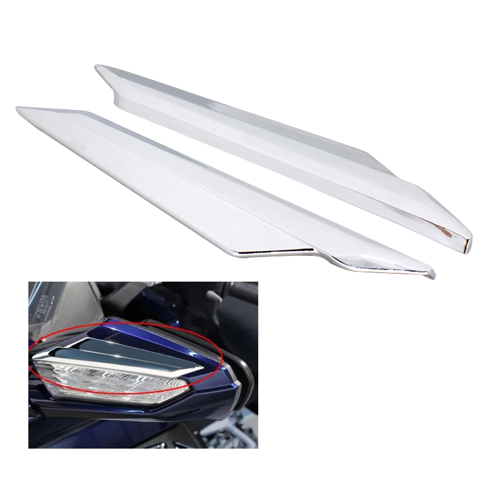

Motorcycle Mirror Accents Engine Case for Honda Goldwing GL1833 GL1800