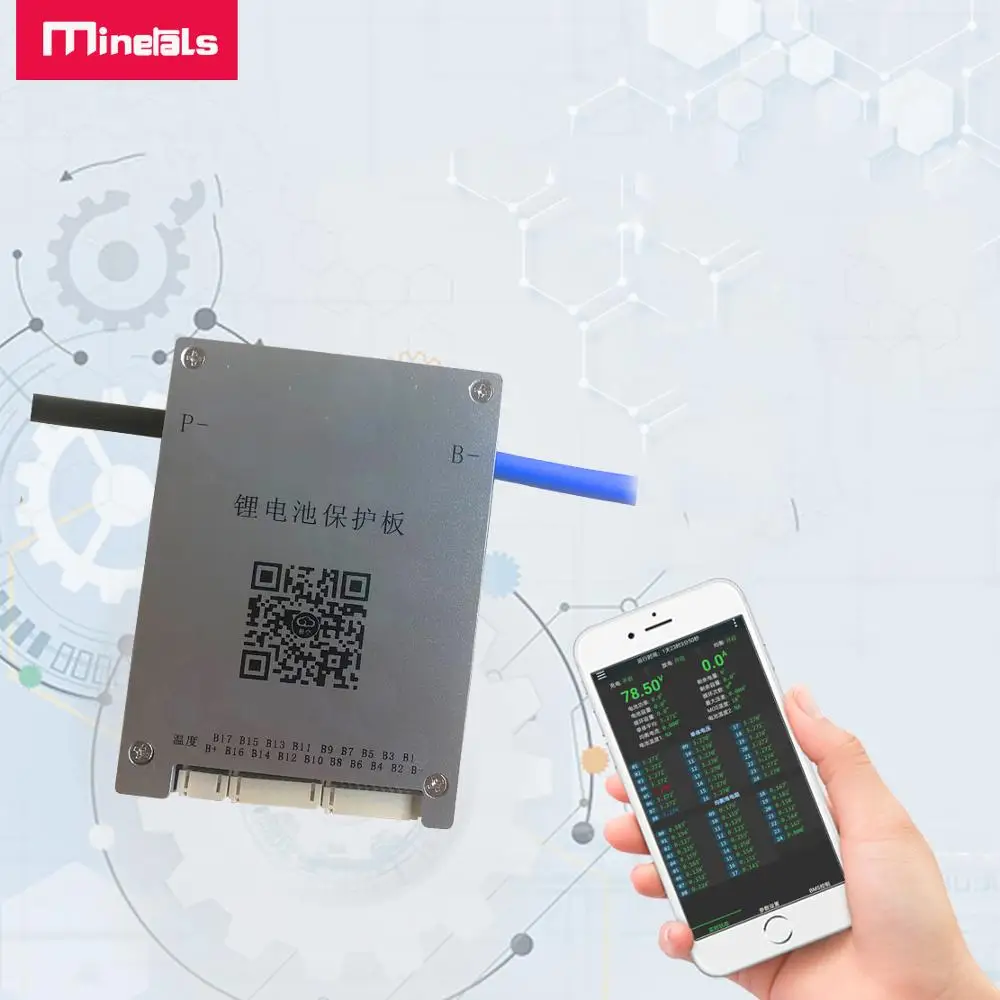 

15s JK BMS активное выравнивание 60a встроенное приложение BT для литий-ионных аккумуляторов LiFePo4