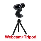 Веб-камера 1080P Full HD, веб-камера со штативом, USB-камера, веб-камера для ПК, компьютера, ноутбука, мини-камера для YouTube, Skype