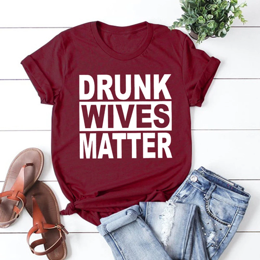 2020 секс жен материя Рубашка Смешные питьевой Симпатичные футболки с вино