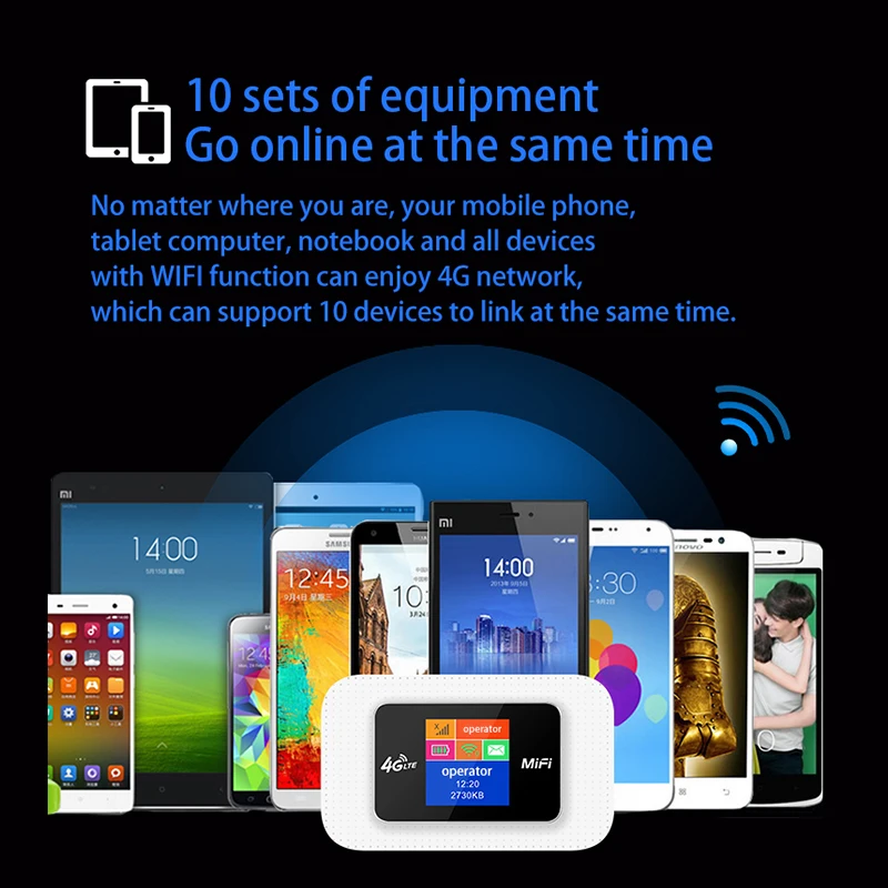 TIANJIE 4g Wifi Router Unlock Wireless Modem Sim Card Slot Pocket Wi-Fi LTE GSM Data Mifi Mobile Network | Компьютеры и офис