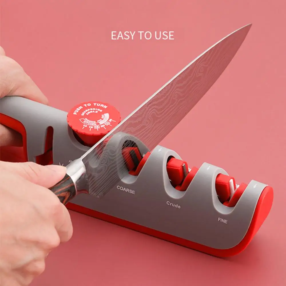 

4 Stages Knife Sharpener Professional Kitchen Sharpening Stone Tungsten Stainless Steel Ceramic Kitchen Knives Accessories