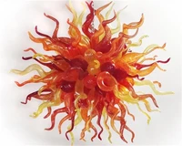 most popular home decoration blown glass crystal led modern chihuly chandeliers