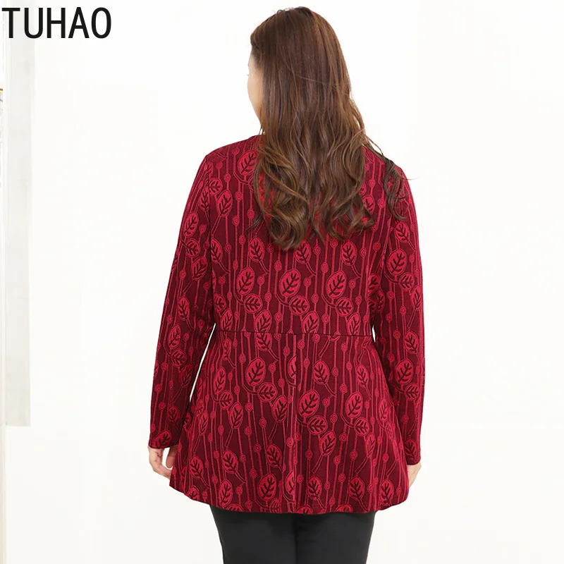 TUHAO для мамы размера плюс Блузки высокого качества 10XL 8XL 6XL 4XL женские рубашки