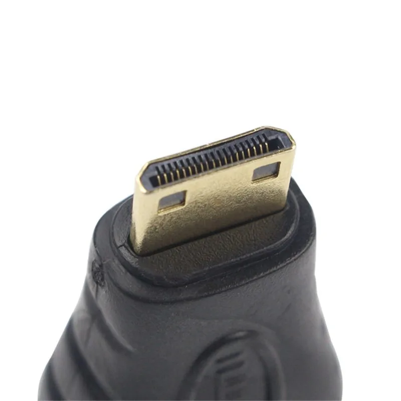 Позолоченный Удлинительный адаптер 1080P Mini HDMI Male Female конвертер C для Xbox 360 PS3