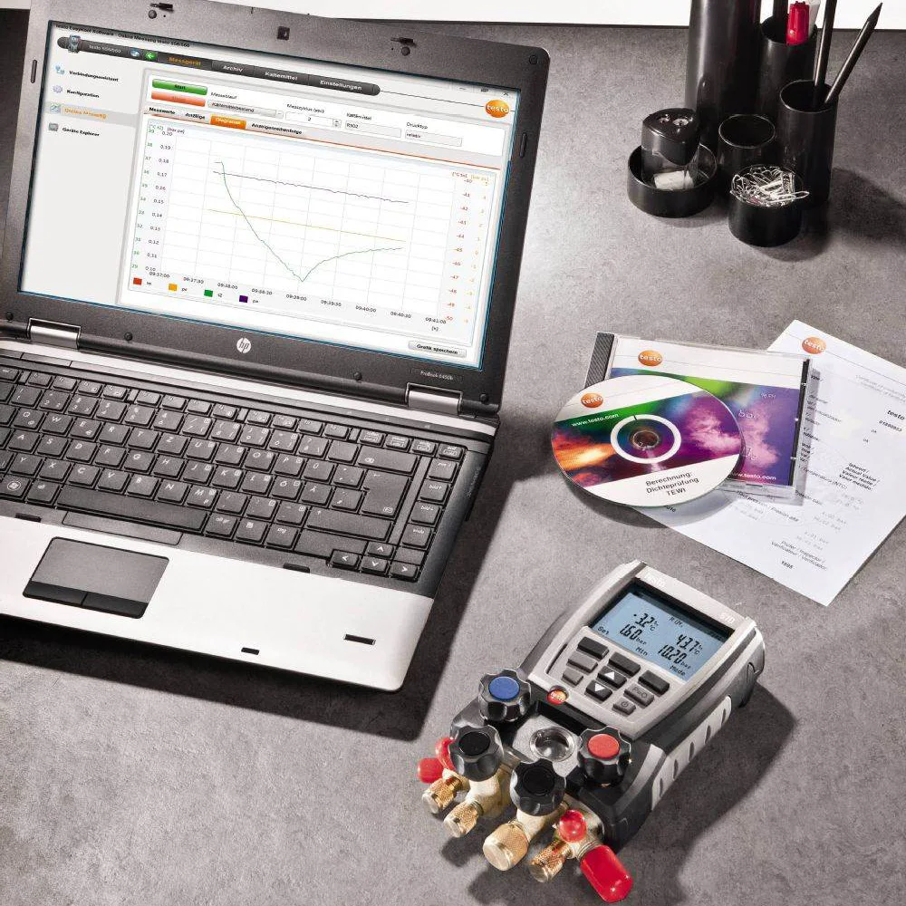 Testo 570 кондиционер манометр набор есть функция записи данных Манометр Цифровой