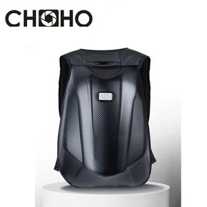 motorcycle backpack bag helmet shoulder laptop case riding bike waterproof hard carbon fiber for gopro travel vlog storage free global shipping