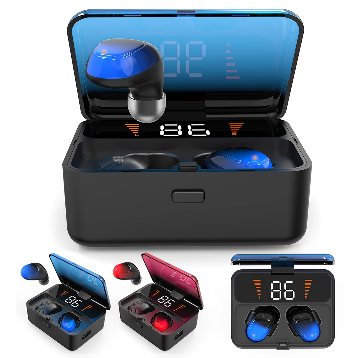 TWS беспроводные наушники Bluetooth V5.0 гарнитура спортивные умные наушники-вкладыши