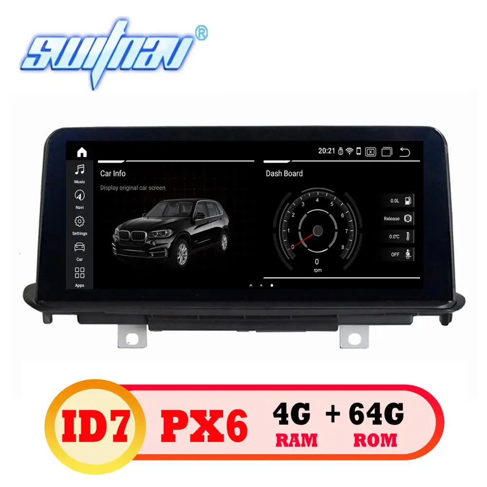 Android 9 0 ID7 4g 64g Автомобильный DVD для BMW X5 F15 (2014 2017) оригинальный NBT системный плеер