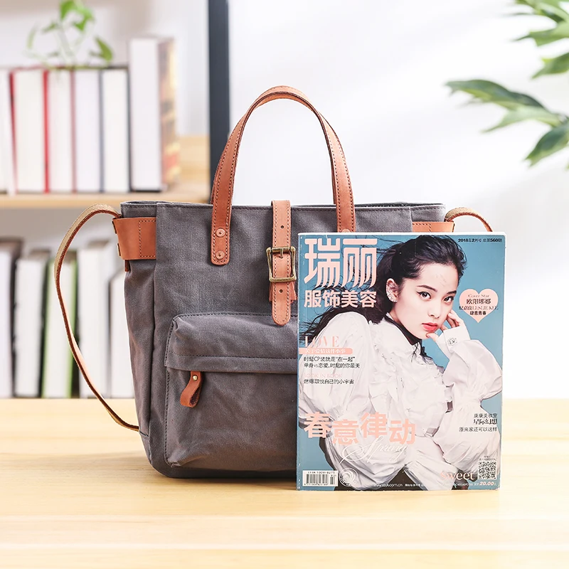 

Retro Simple Lady Messenger Bag Travel Light Canvas Bag Portable Messenger Bag