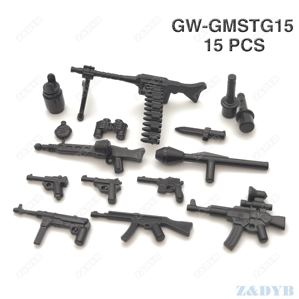 DIY PPSh DP28 MP40 WW2 пистолет военное оружие Мини солдат MOC аксессуары часть Блокировка