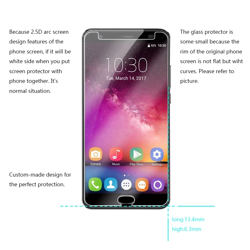 Закаленное стекло для Oukitel WP7 WP6 WP5 C19 защитная пленка экрана стеклянная | Мобильные