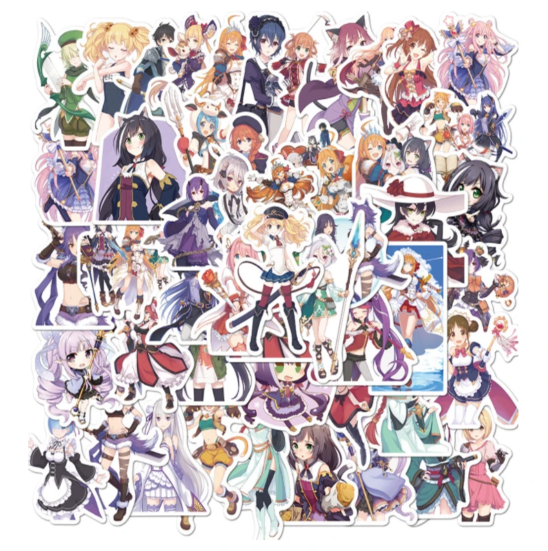 

10/30/50pcs Anime Princess Link Graffiti Waterproof Stickers Skateboard Travel Pencil Cases Suitcase Phone Laptop Luggage