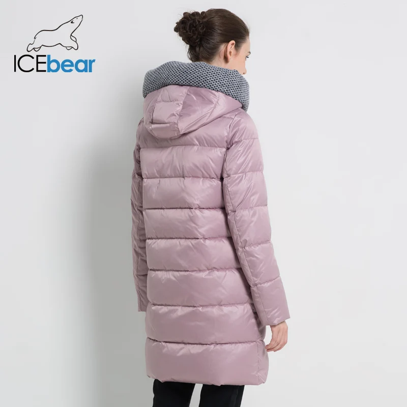 ICEbear 2019 Новые женские зимние куртки с капюшоном Женская одежда толстые теплые