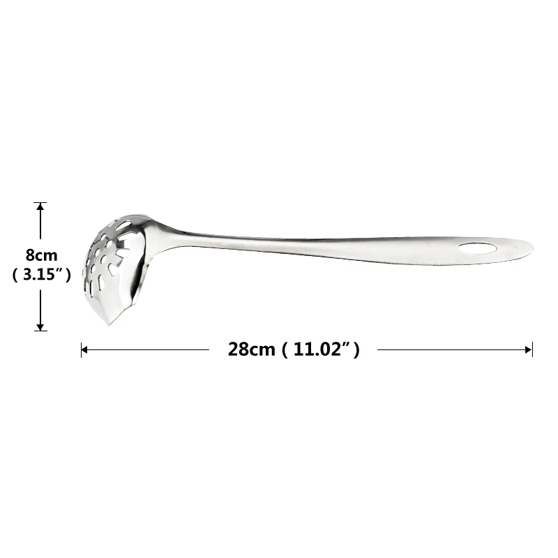 OBR ложка для супа Черпак из нержавеющей стали кухонный фильтр косая с длинной