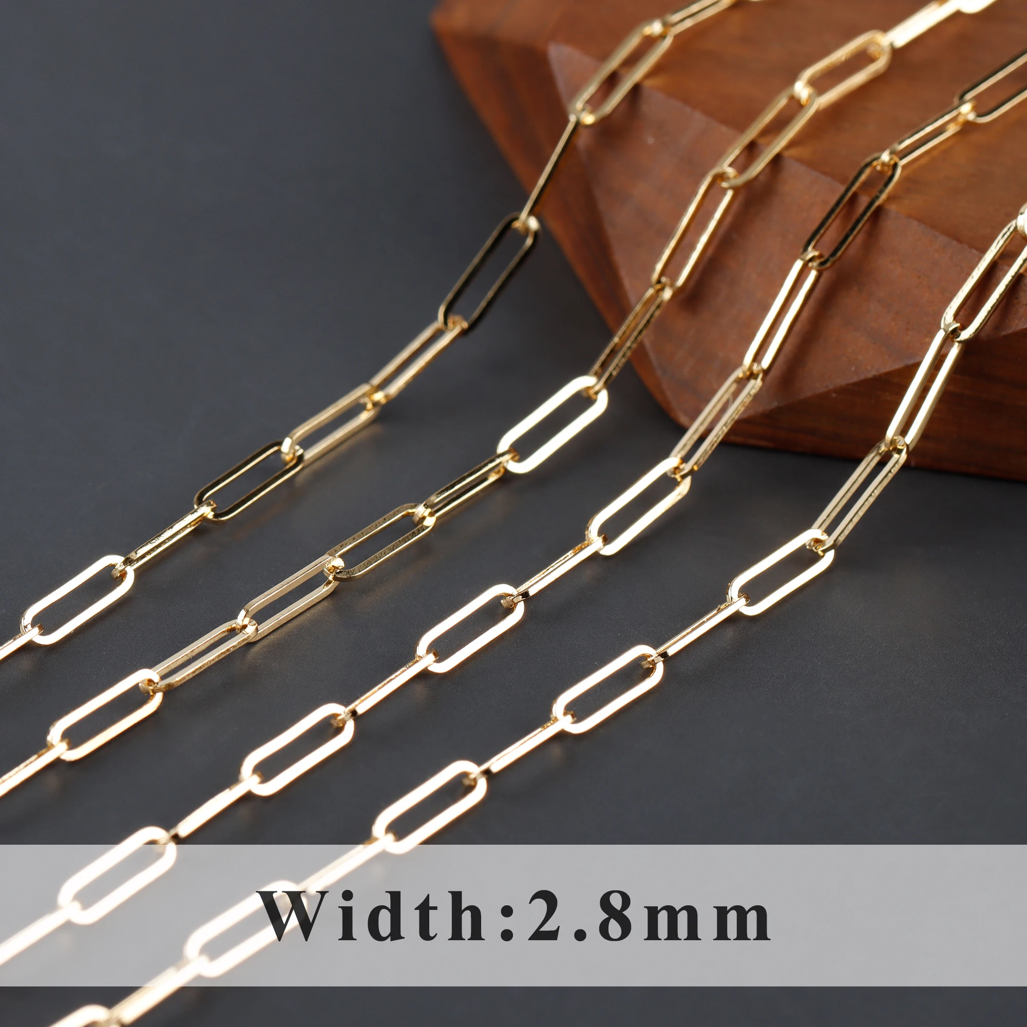 Цепочка для самостоятельного изготовления ювелирных изделий GUFEATHER набор из меди