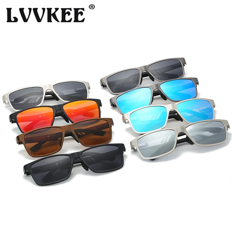 LVVKEE мужские поляризованные солнцезащитные очки из алюминиево магниевого сплава