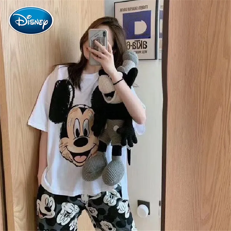Disney Микки Аватар дома Услуги женские летние шорты с длинными рукавами брюки