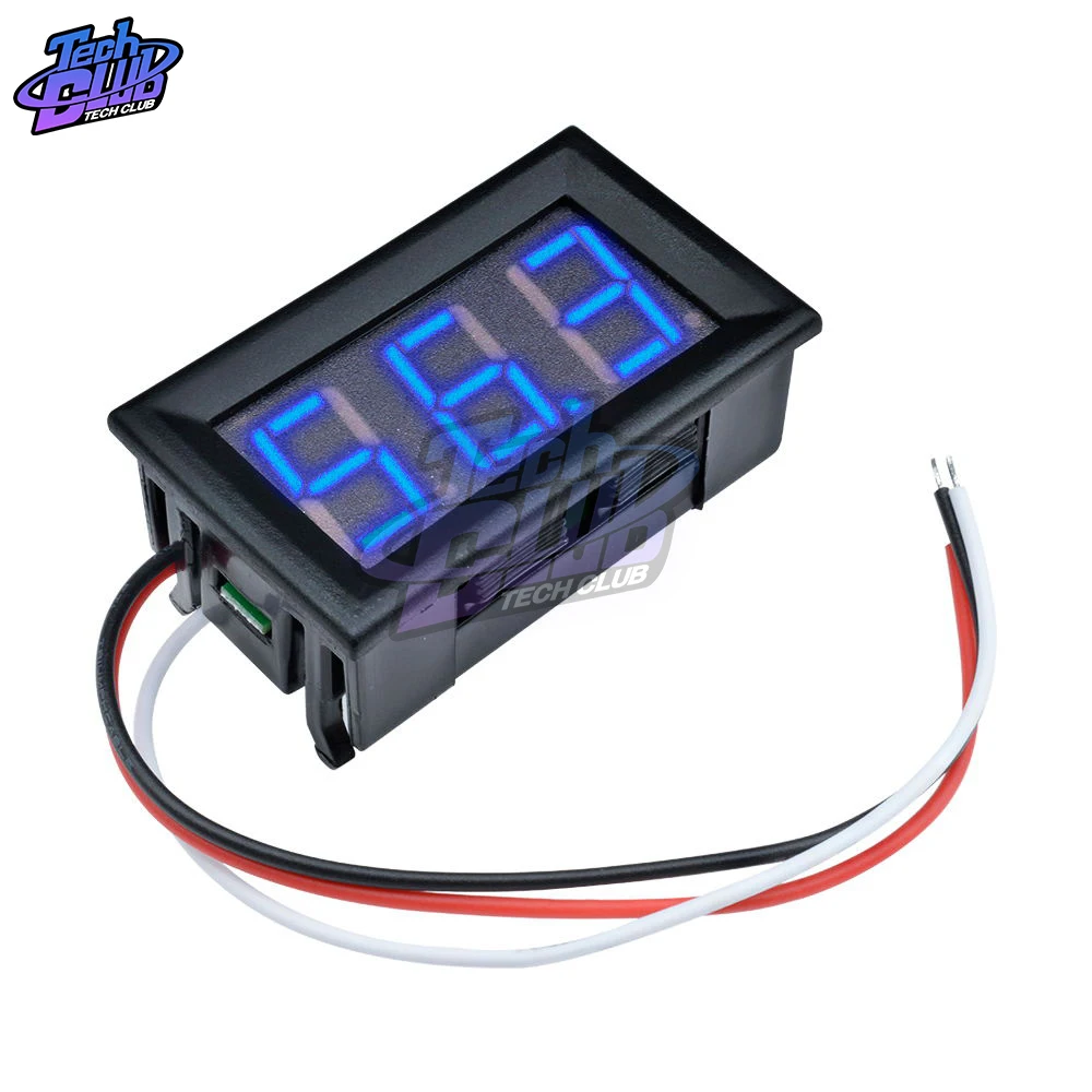 Цифровой вольтметр постоянного тока 0 56 дюйма 3 провода 4-30 в | Инструменты